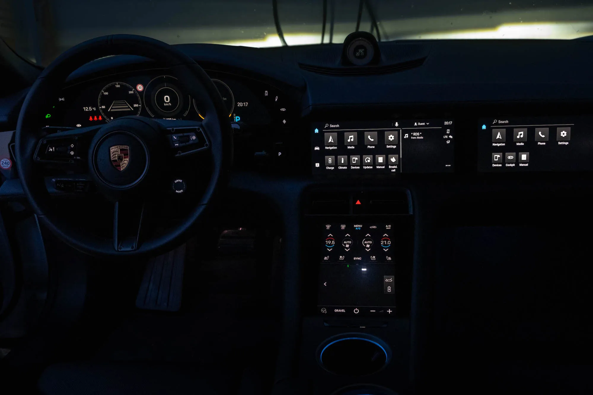 The center screen interface does not look very interesting