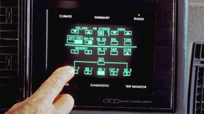 The touch screen of the 1986 Buick Riviera