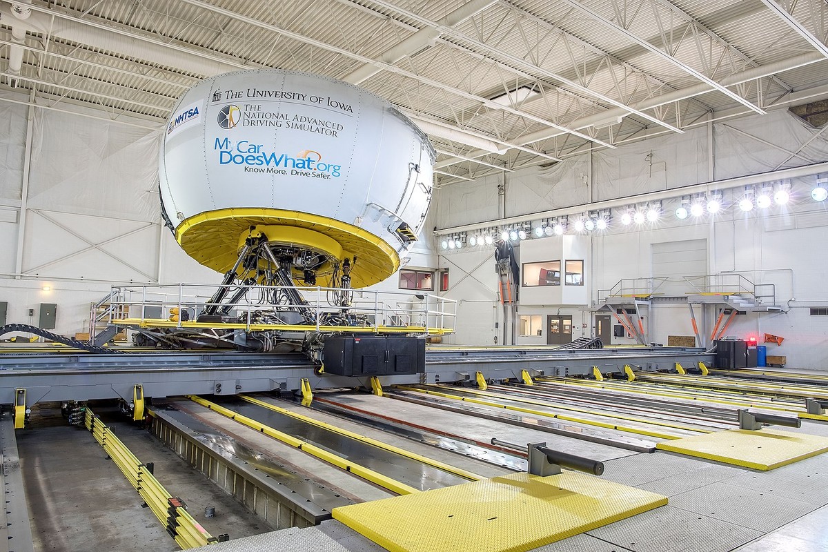 The driving simulator of the University of Iowa