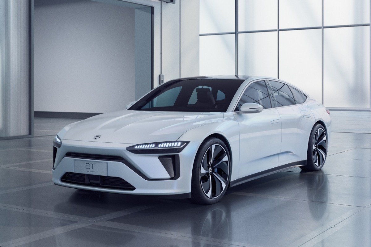 The NIO ET7 is a concept car showing the design direction of NIO