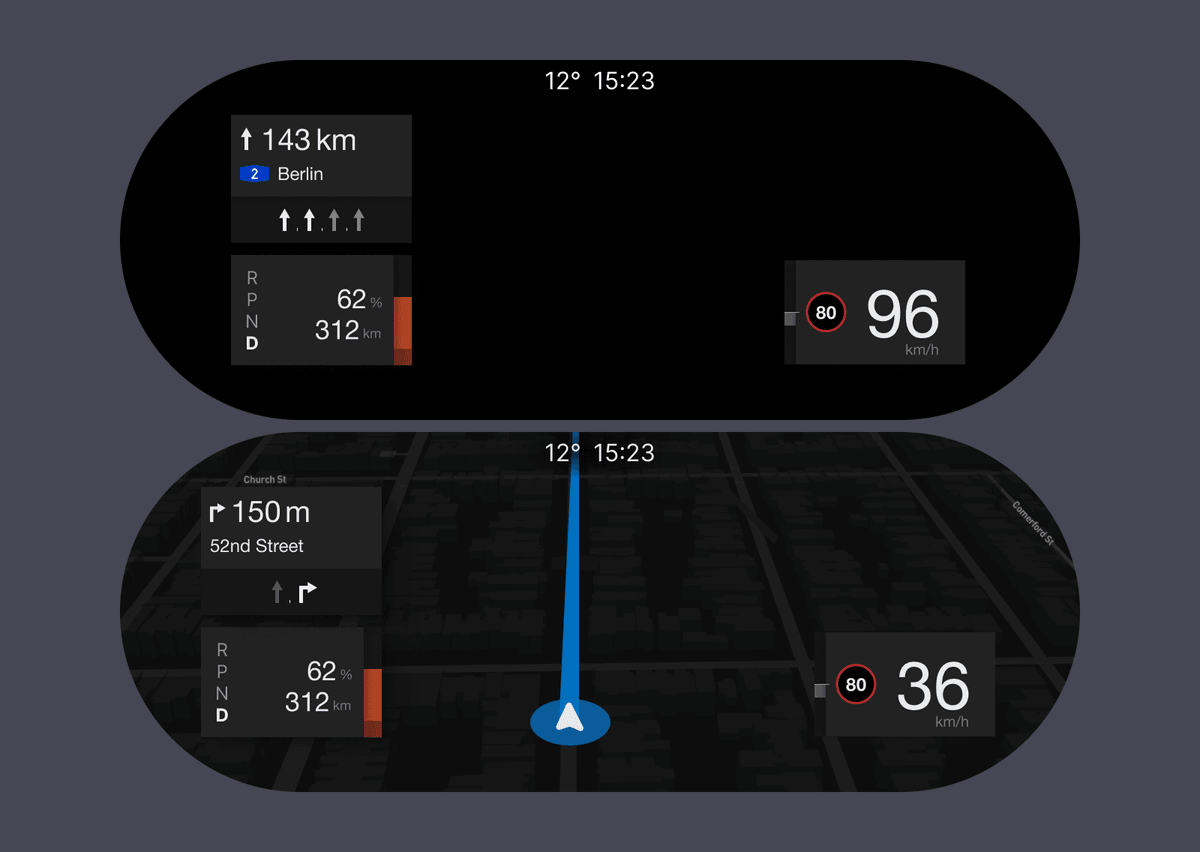 Different navigation views depending on context