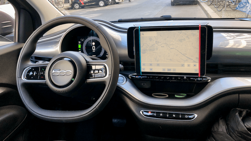 Sticking a tablet to a dashboard is an easy way to test